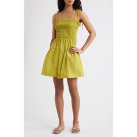 Cleobella Cleobella Malika Smocked Tie Strap Minidress