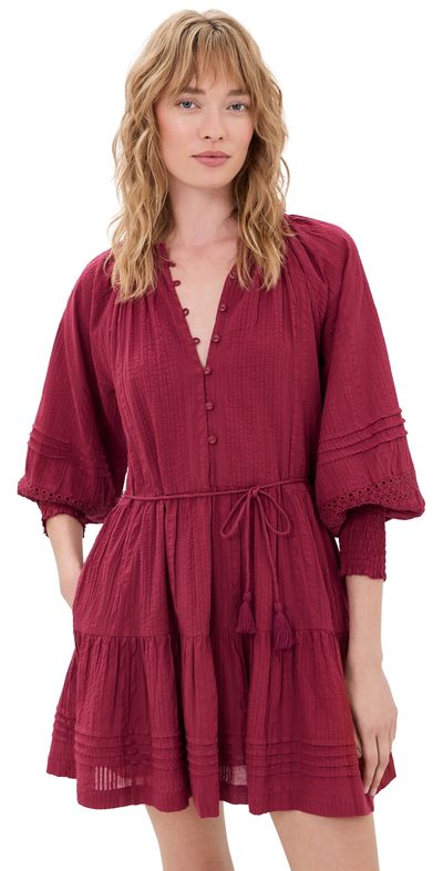 Cleobella Cleobella Meadow Mini Dress Rumba Red
