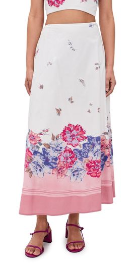 Cleobella Cleobella Shea Ankle Skirt Camellia Print