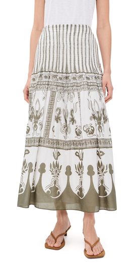 Cleobella Cleobella Tara Ankle Skirt Sable Print