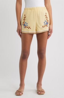Cleobella Cleobella Wes Embroidered Shorts
