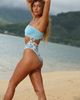 Cleonie Swim Shell Maillot Smocked One-Piece Swimsuit - 3