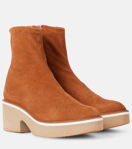 Clergerie Clergerie Albane suede platform ankle boots