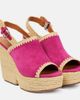 Clergerie Clergerie Damya suede wedge sandals - 1