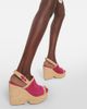 Clergerie Clergerie Damya suede wedge sandals - 4