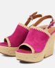 Clergerie Clergerie Damya suede wedge sandals - 5