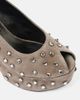 Clergerie Clergerie Davina embellished suede peep-toe pumps - 5