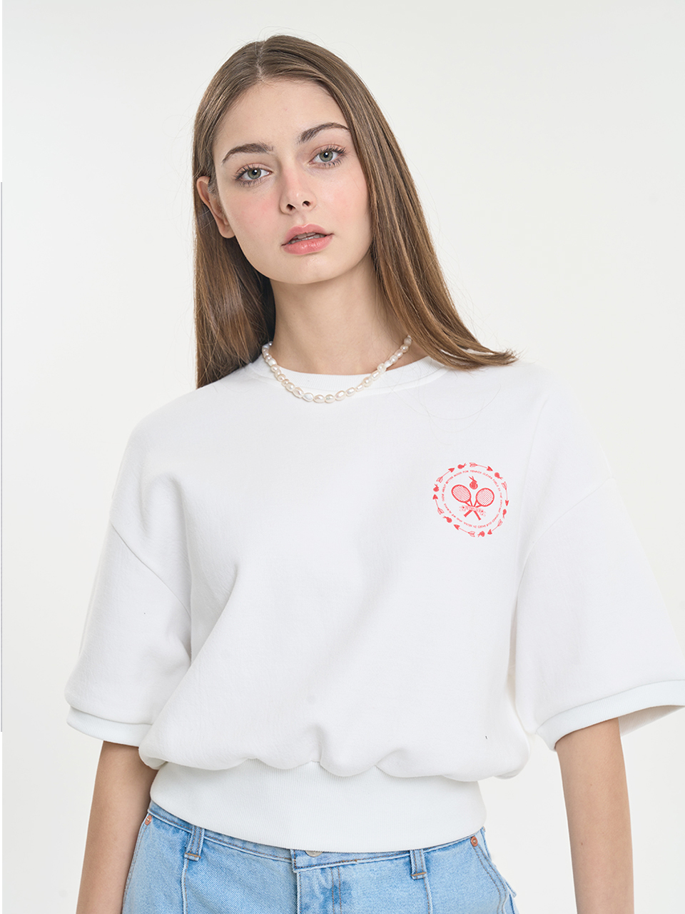 CLEVER FIELD Pique Short Sleeve Round Graphic T-Shirt