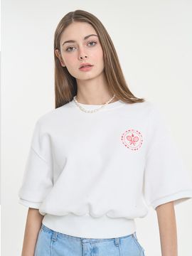 CLEVER FIELD Pique Short Sleeve Round Graphic T-Shirt