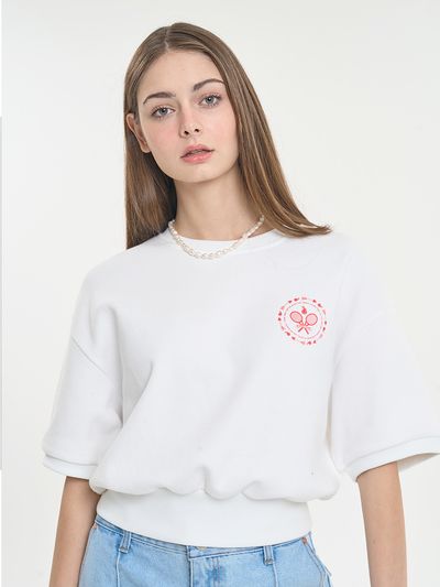 CLEVER FIELD Pique Short Sleeve Round Graphic T-Shirt