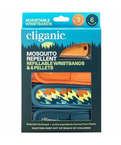 Cliganic Cliganic Mosquito Repellent Refillable Wristbands