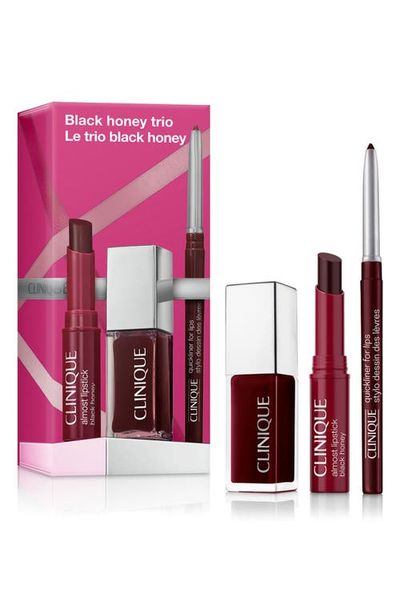 Clinique Clinique Black Honey Lip Trio Set 