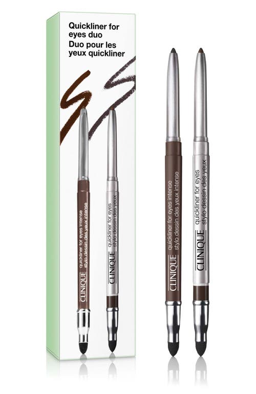 Clinique Clinique Quickliner for Eyes Eyeliner Duo $58 Value 