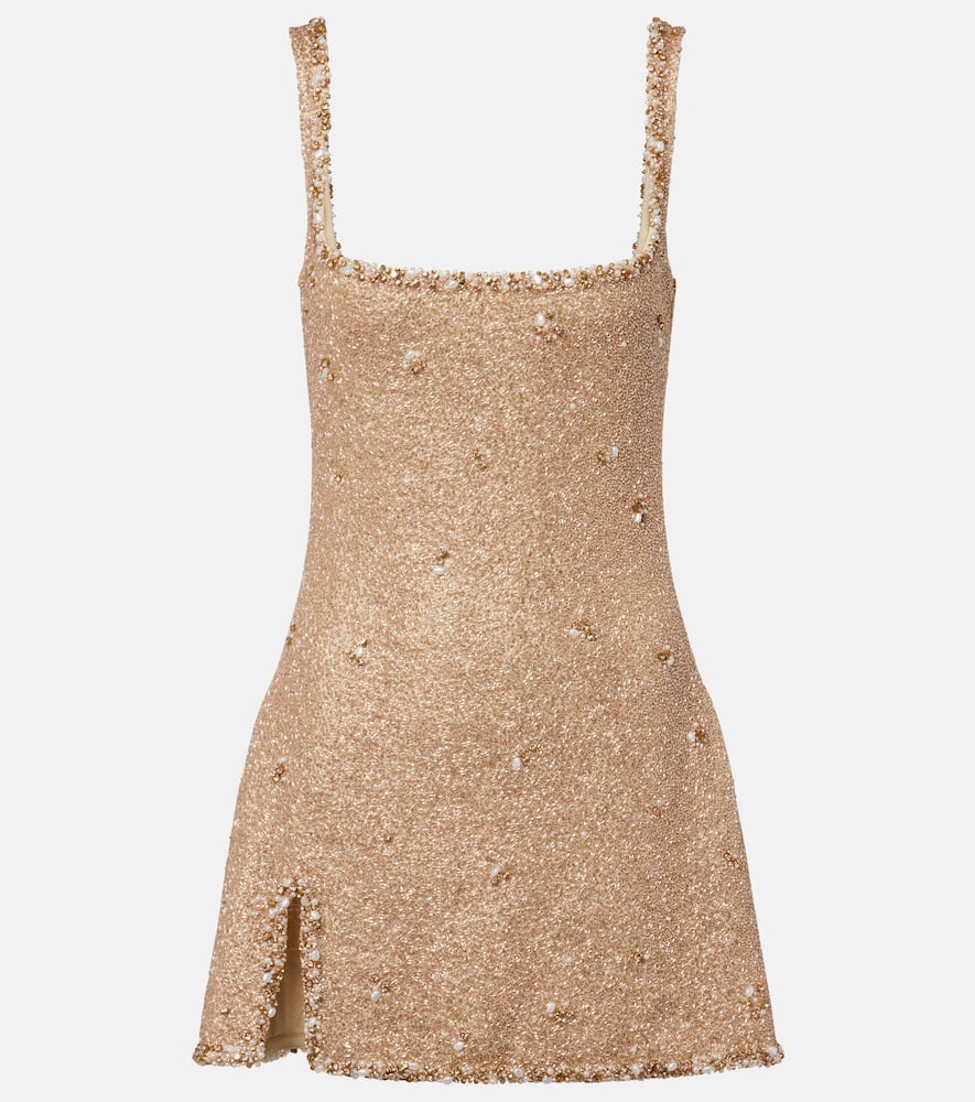 knee length dresses for ladies Sequinned Mini Dress main image 1