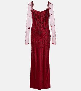 Clio Peppiatt Clio Peppiatt Chandelier embellished tulle gown