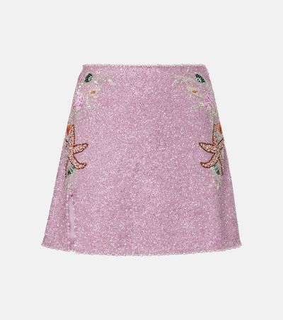 Clio Peppiatt Clio Peppiatt Marina embellished miniskirt