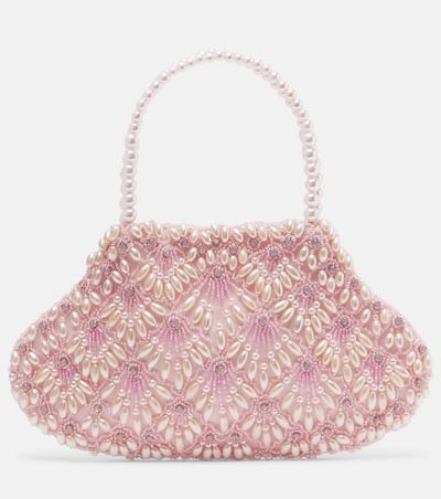 Clio Peppiatt Clio Peppiatt Scallop Mini embellished tote bag