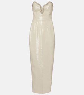 Clio Peppiatt Clio Peppiatt Selene embellished bustier gown
