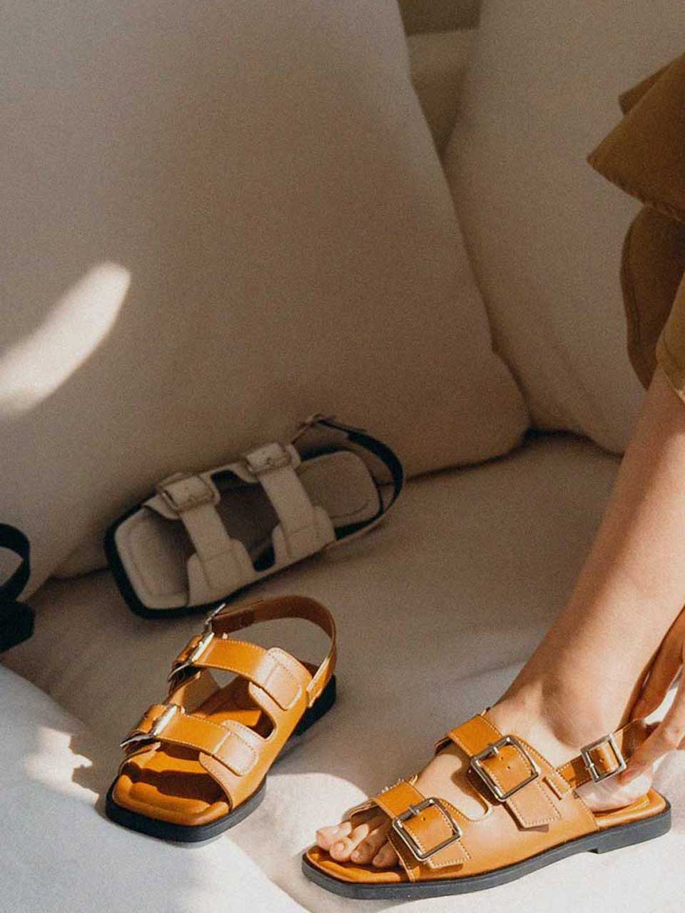 CLLIB Halcyon Buckle Sandals (3 Colors)