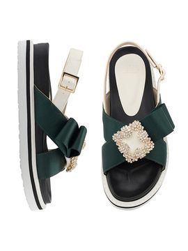 CLLIB Malou Newtro Jewelled Strap Sandal_Green