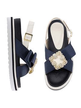 CLLIB Malou Newtro Jewelled Strap Sandal_Navy