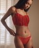 Clo Intimo Plumetis Mesh Thong - 1