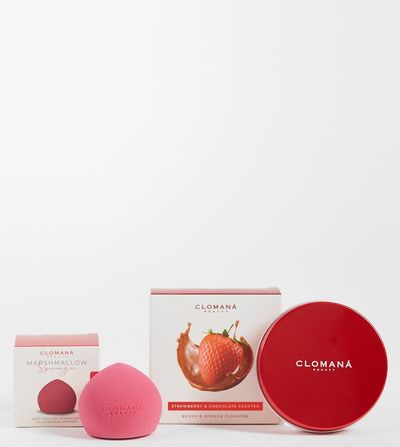 Clomaná Beauty ASOS Exclusive x Clomana Beauty Chocolate Strawberry Sponge & Cleanser Duo-RED
