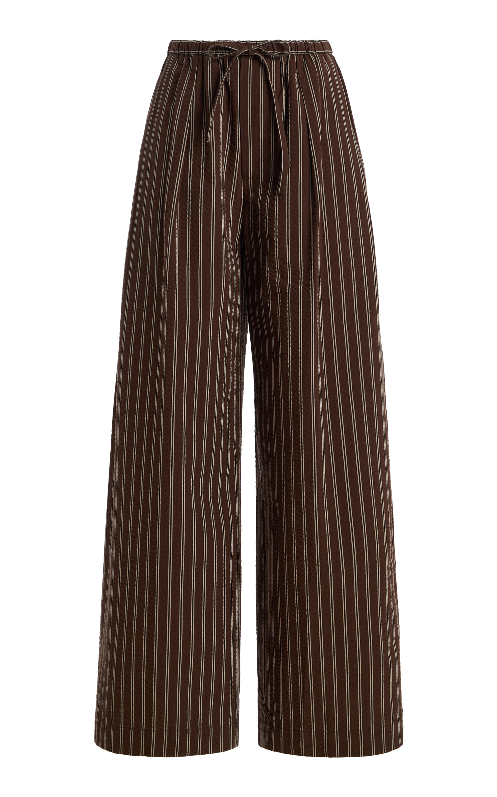 CLOSED CLOSED Cotton Seersucker WideLeg Pants