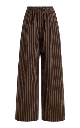 CLOSED CLOSED Cotton Seersucker WideLeg Pants