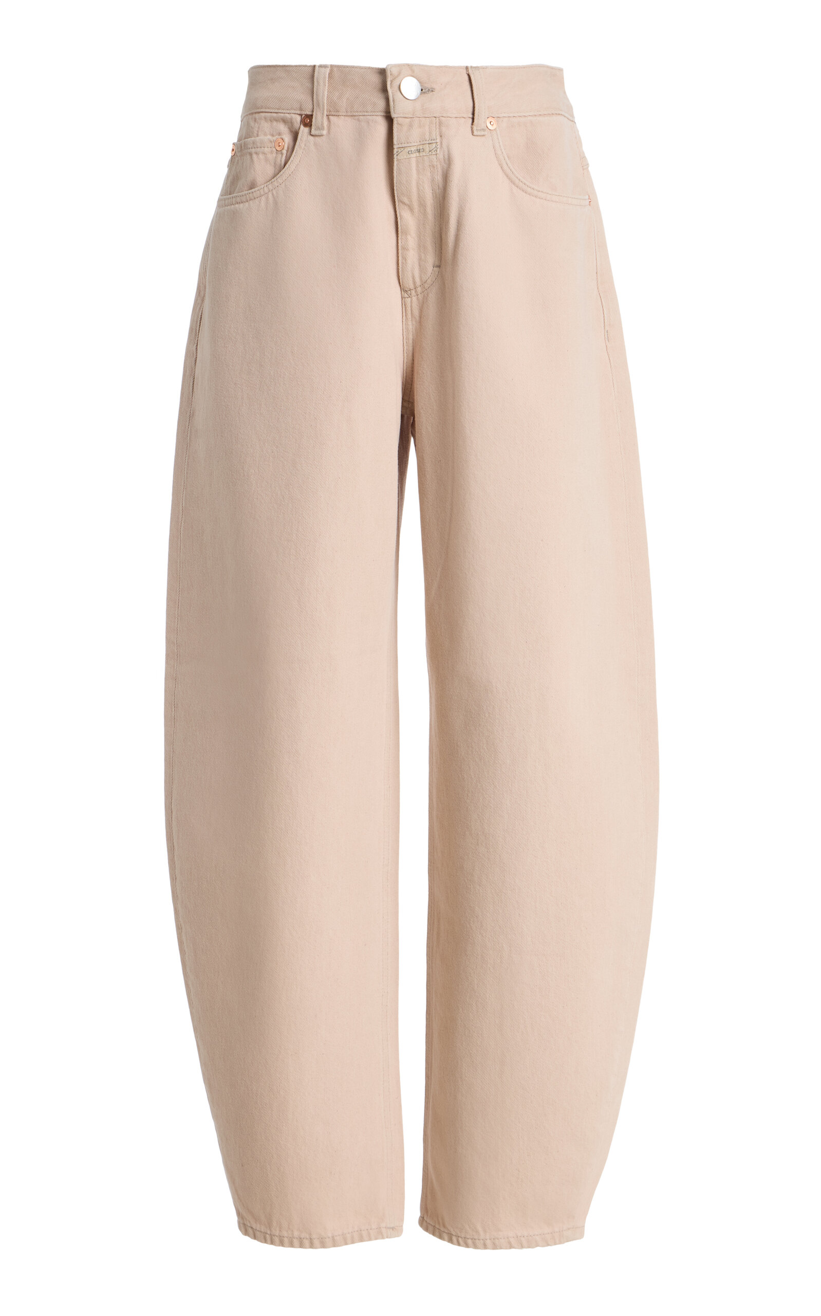 CLOSED CLOSED Jazzie Rigid MidRise Cropped BarrelLeg Jeans