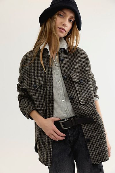 Closed Closed Oversized Wool-Blend Shacket