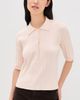 Closed Closed Short Sleeve Knit Polo Blush Pink - 2