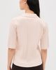 Closed Closed Short Sleeve Knit Polo Blush Pink - 3