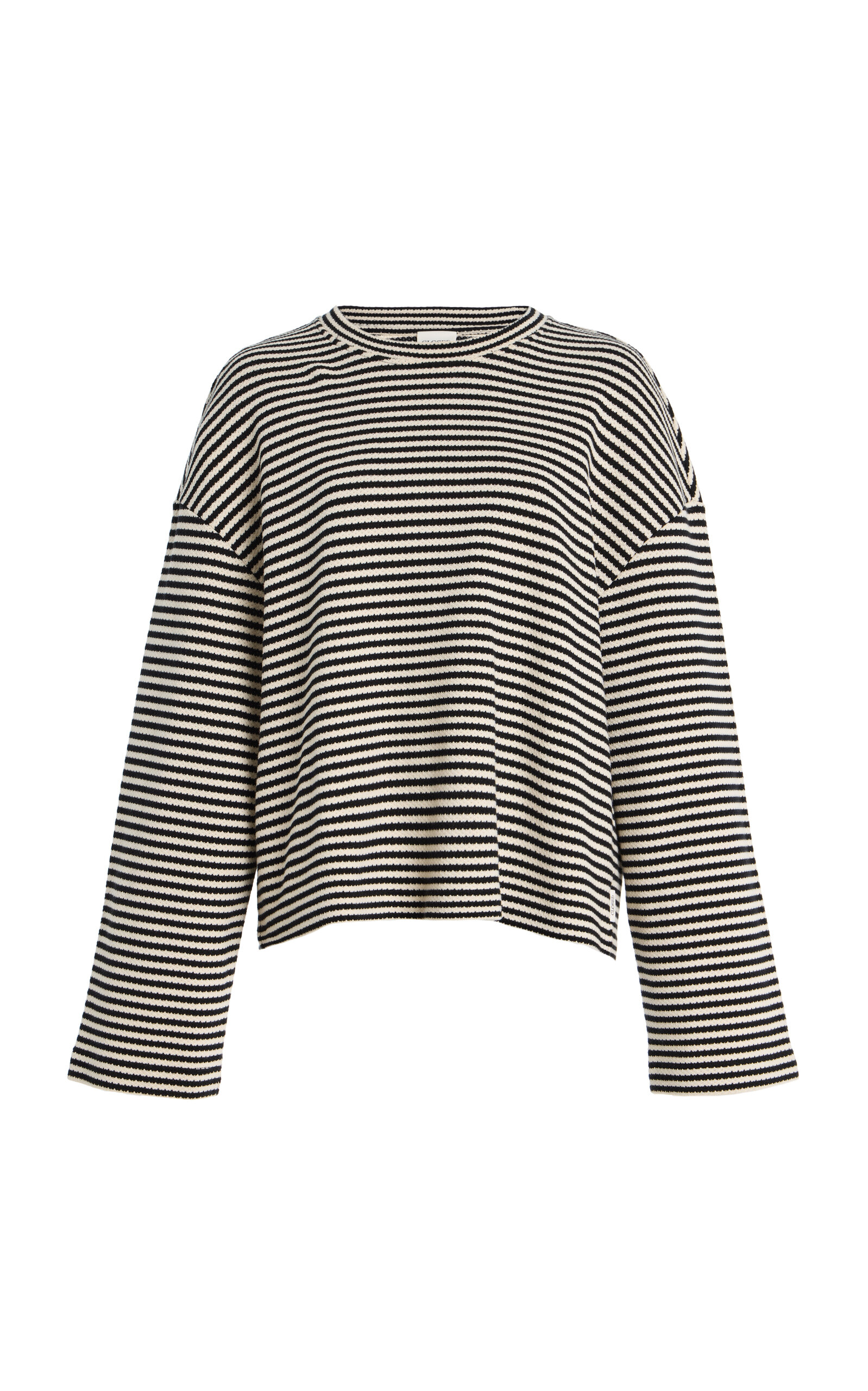 CLOSED CLOSED Striped Cotton Top Black M