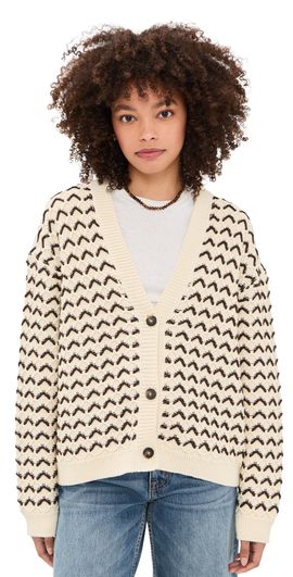 Closed Closed V Neck Cardigan Witherit Beige