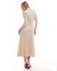 Closet London Closet London drape midaxi dress in stone-Neutral - 4