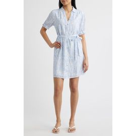 Cloth & Stone Cloth & Stone Block Print Belted Minidress