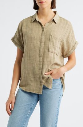 cloth and stone dress shirt Cloth & Stone Lila Chambray Shirtdress