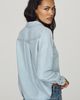 Cloth & Stone Cropped Denim Buttondown Shirt - 3