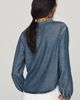 Cloth & Stone Denim Henley Shirt Top - 4