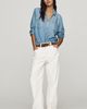 Cloth & Stone Double-Pocket Denim Buttondown Shirt - 4