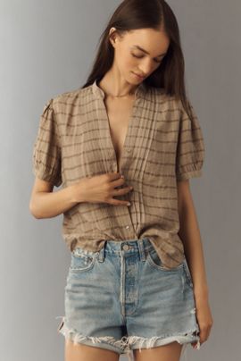 Cloth & Stone Textured Buttondown Shirt