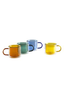 CLOUDNOLA CLOUDNOLA Cubo Set of 4 Medium Glass Mugs