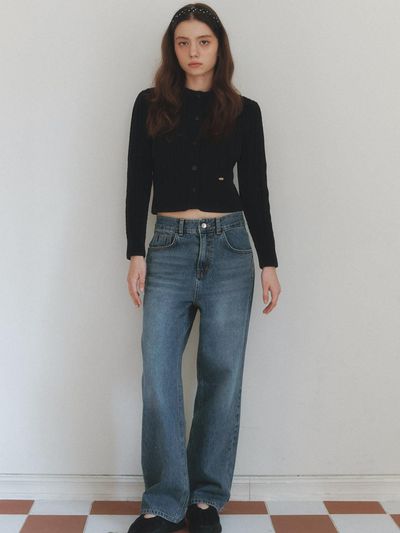 CLUNY Classic Wide Denim Pants [Indigo]