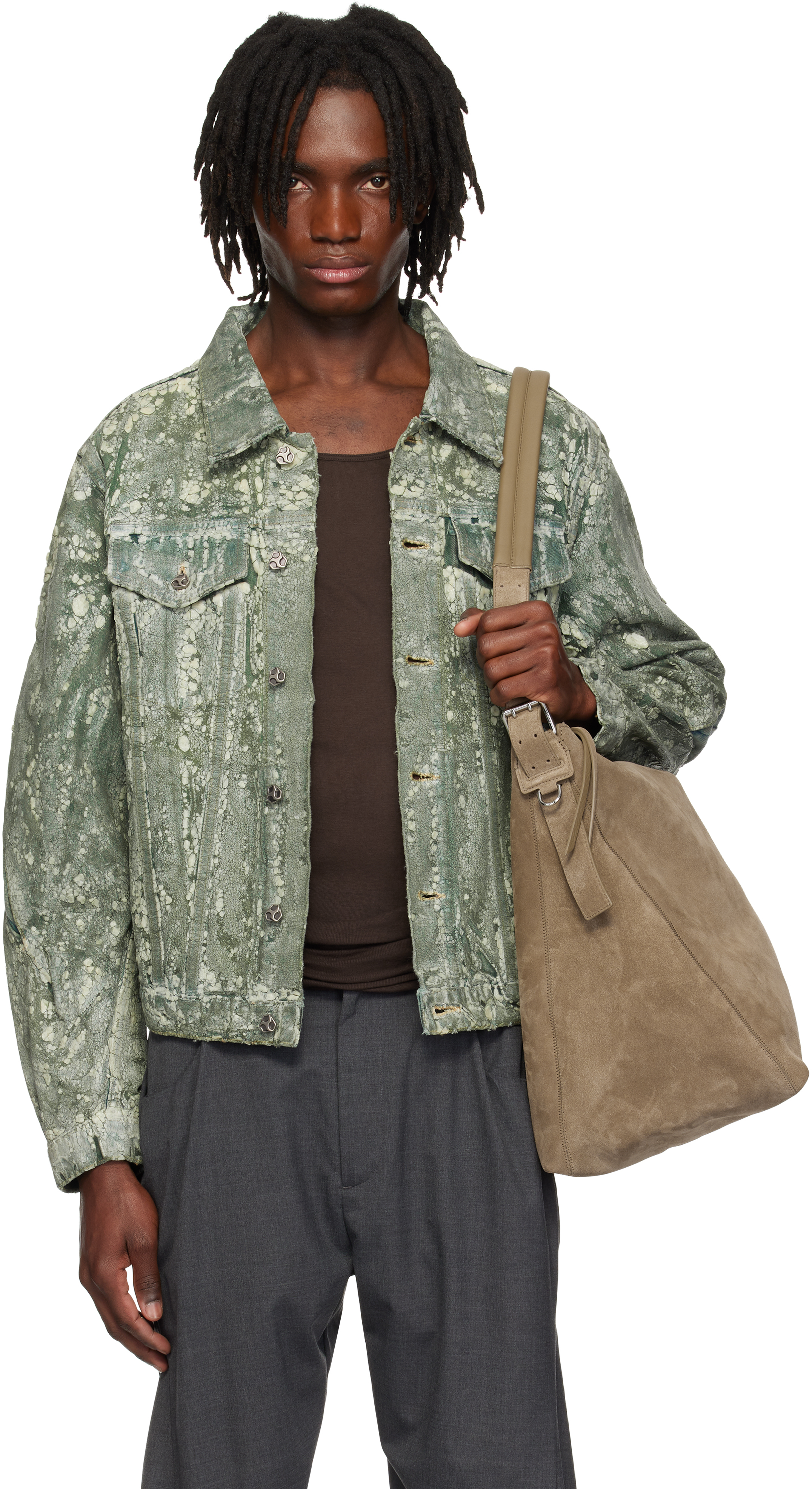CMMAWEAR - Green Terrarium Denim Jacket