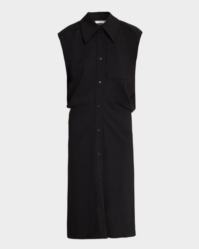 Co Cap-Sleeve Banana Cut Shirtdress