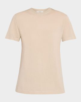 Co Cashmere Knit Short-Sleeve Shirt
