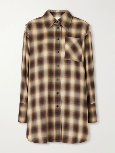 CO Checked Lyocell shirt