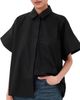 CO CO Boxy Short Sleeve Shirt Black - 1