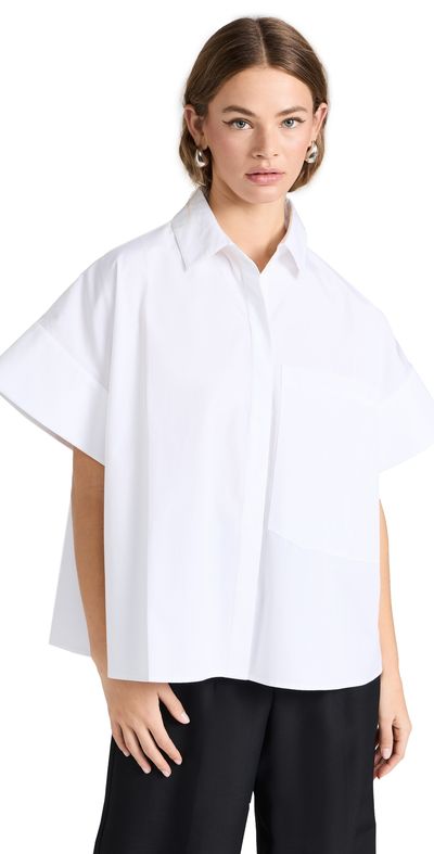 CO CO Boxy Short Sleeve Shirt White XL